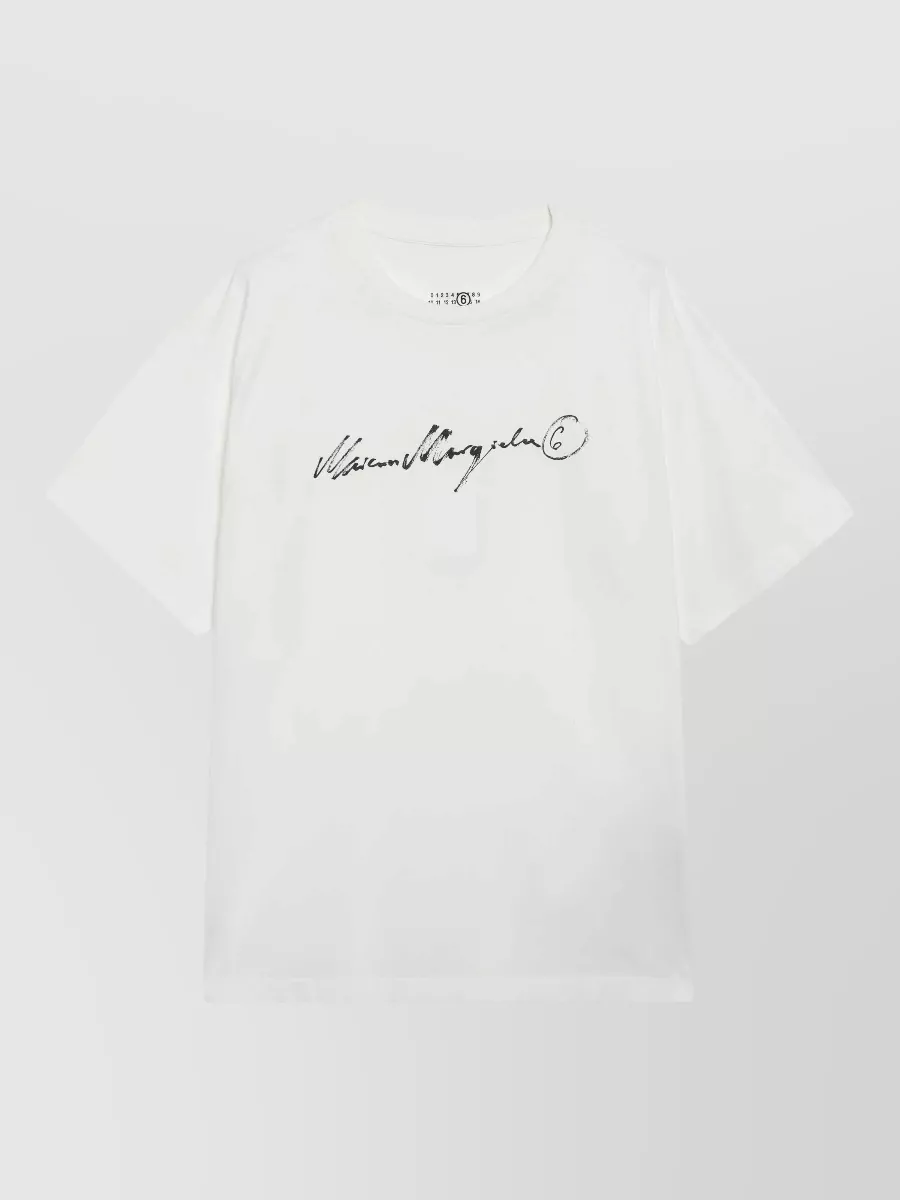 Mm6 Maison Margiela cotton logo-print t-shirt