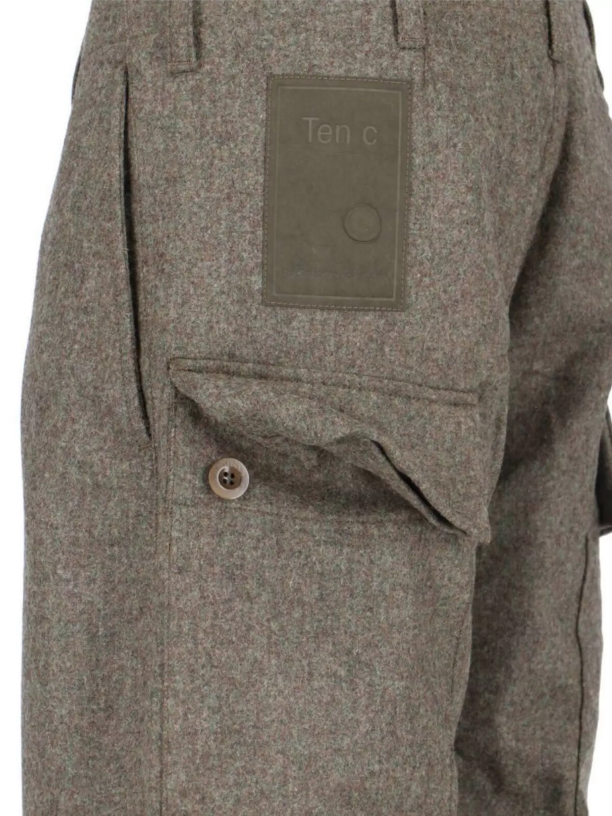 Ten C Straight Trousers With Belt Loops And Pockets