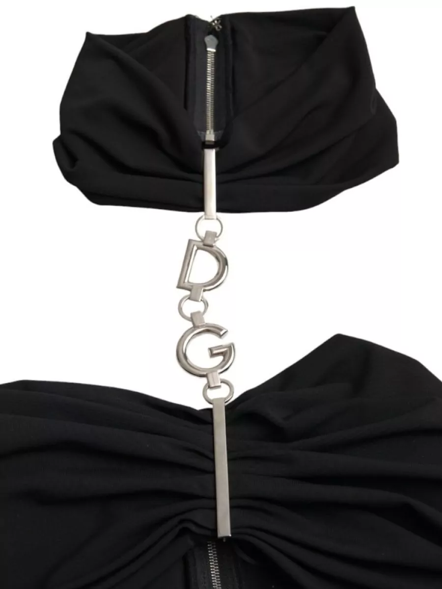 Dolce&Gabbana Cutout Halterneck Sleeveless Bodycon Mini Dress