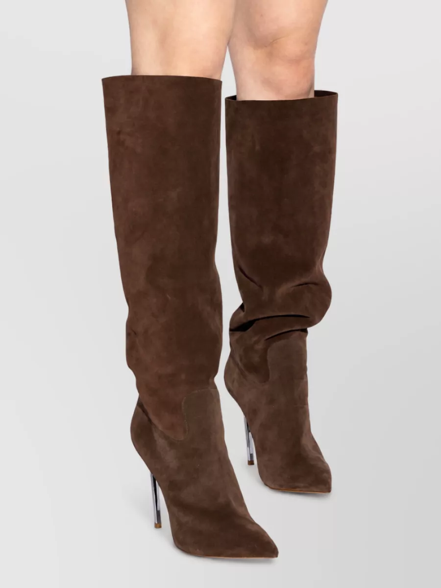 Casadei Leather Knee-High Boots