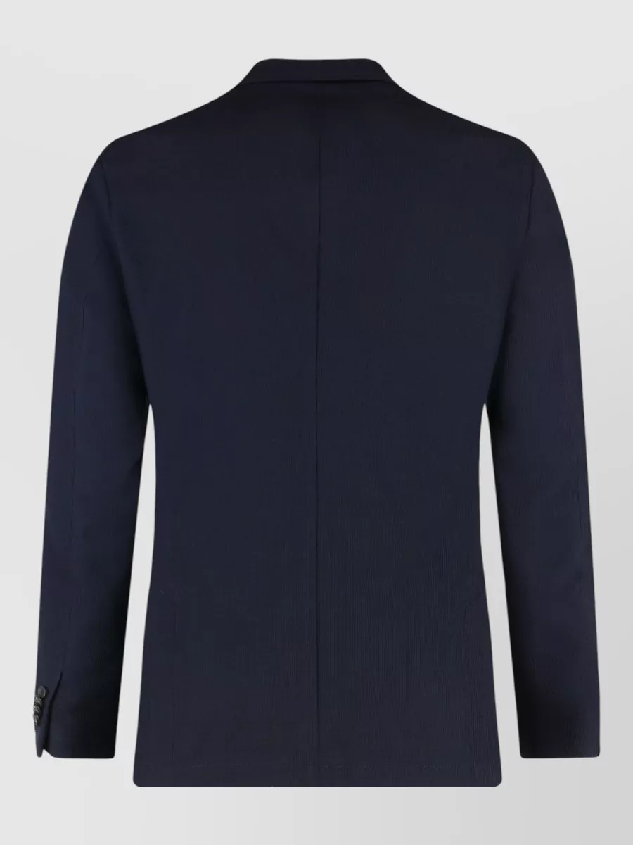 Boss Virgin Wool Double-Breasted Suit Jacket