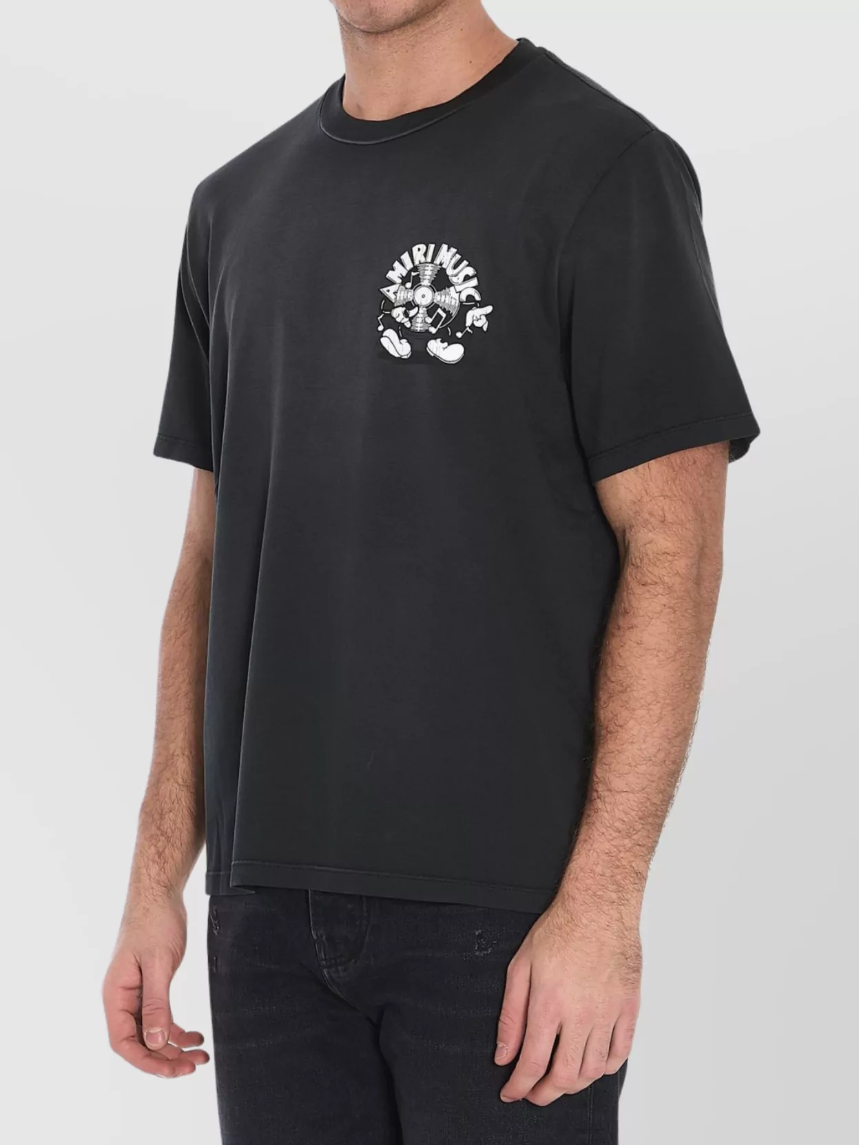 Amiri Music Record Crewneck T-Shirt