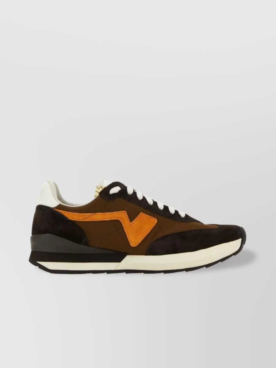 VISVIM RUNNER SNEAKERS WITH FABRIC AND LEATHER MIX