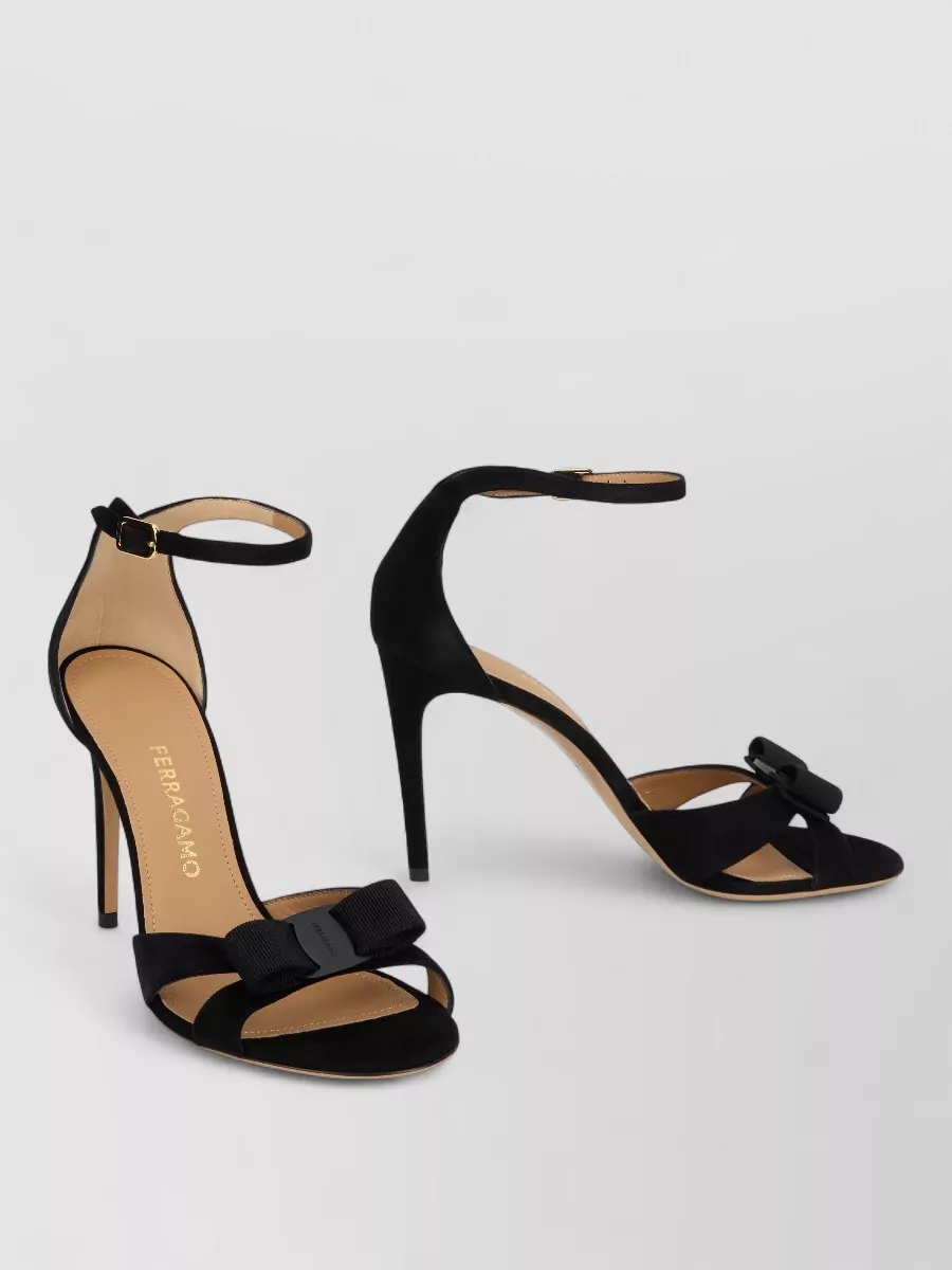 Ferragamo Leather High-Heel Sandals