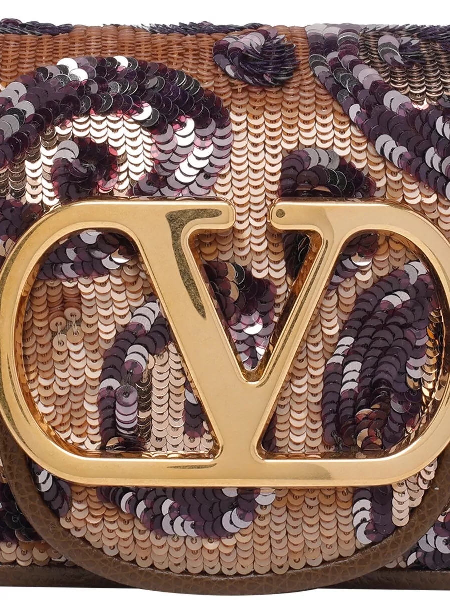 Valentino Garavani Na Sequin Clutch Bag