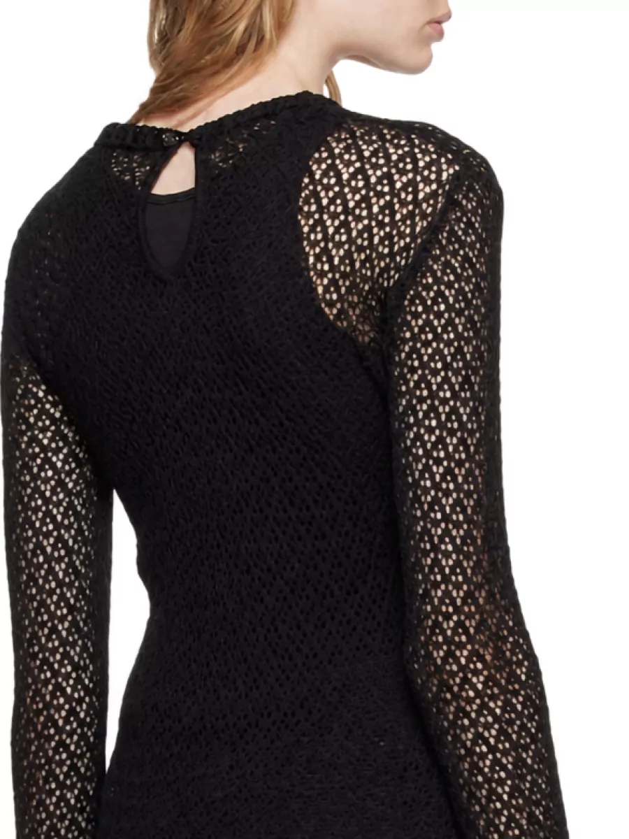 Blumarine Silk Asymmetric Knitted Top