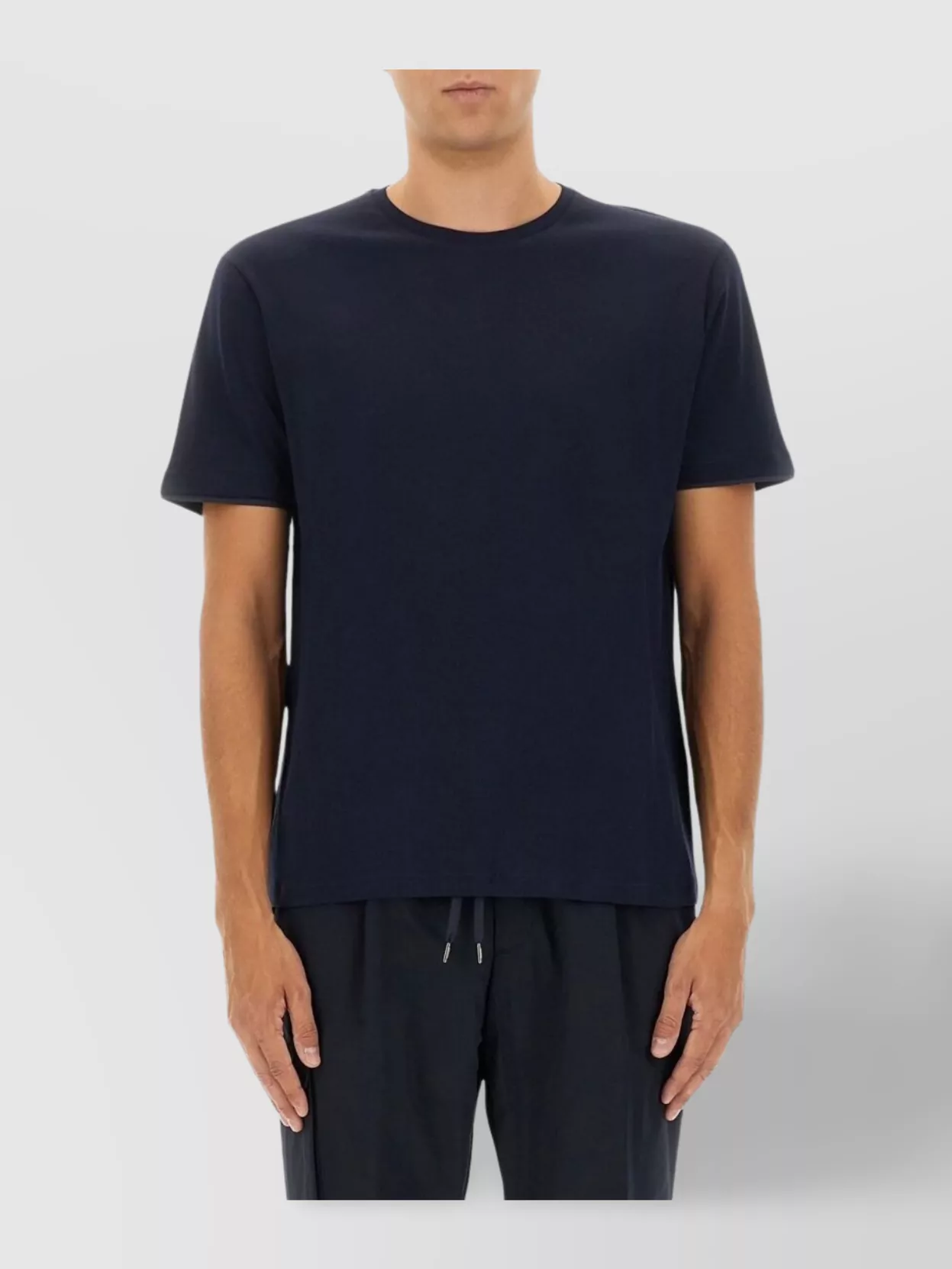 Herno Short Sleeve Crew Neck Cotton T-Shirt