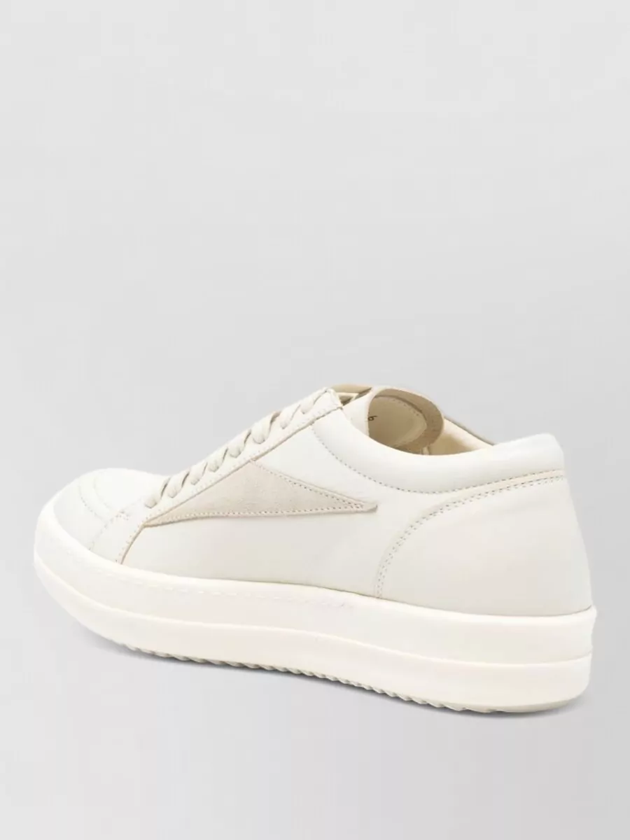Rick Owens Leather Low-Top Sneakers