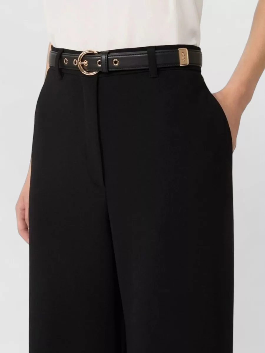 S Max Mara High-Rise Wide-Leg Suit Trousers