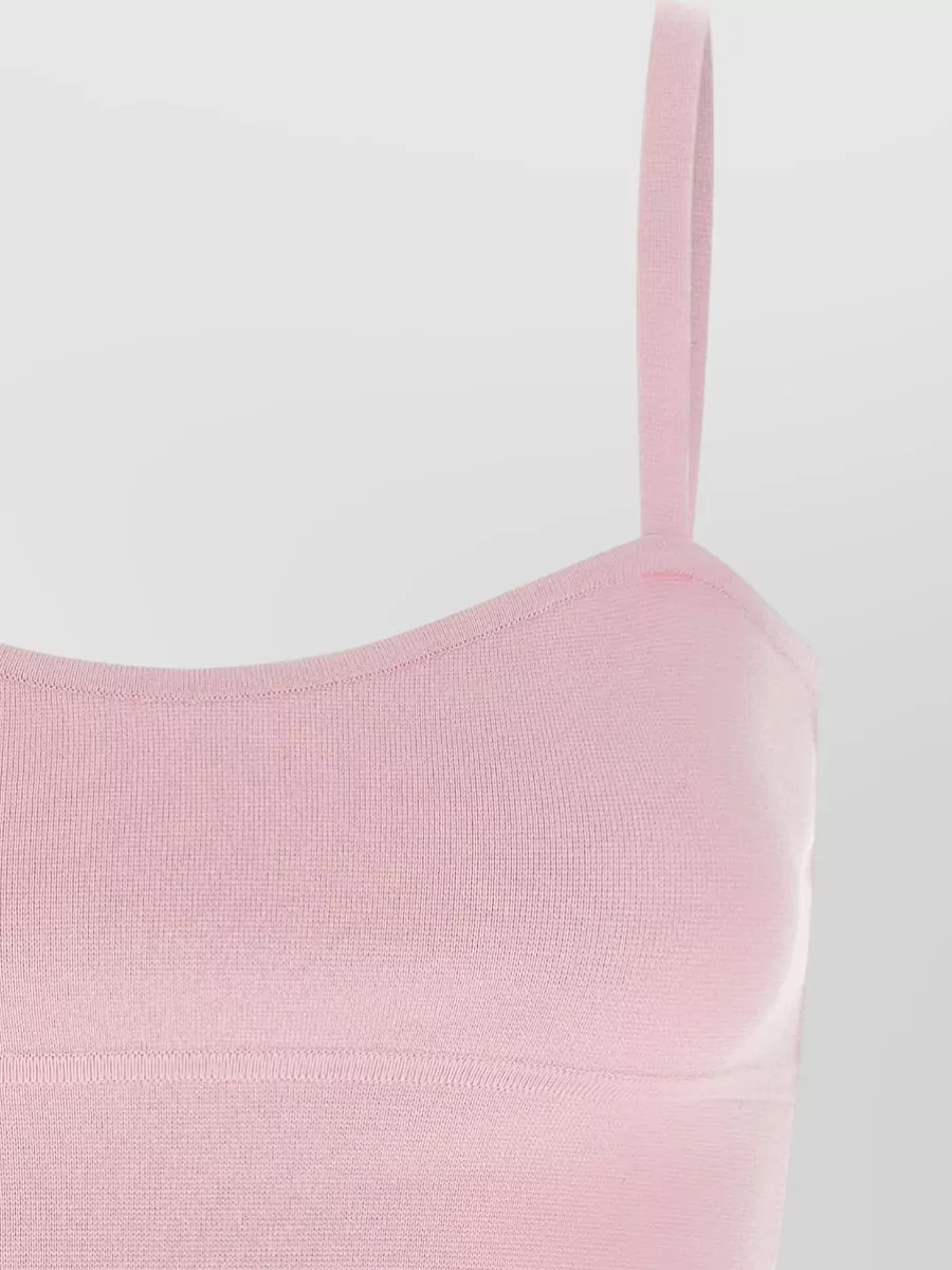 Max Mara Sweetheart Neckline Thin Strap Top