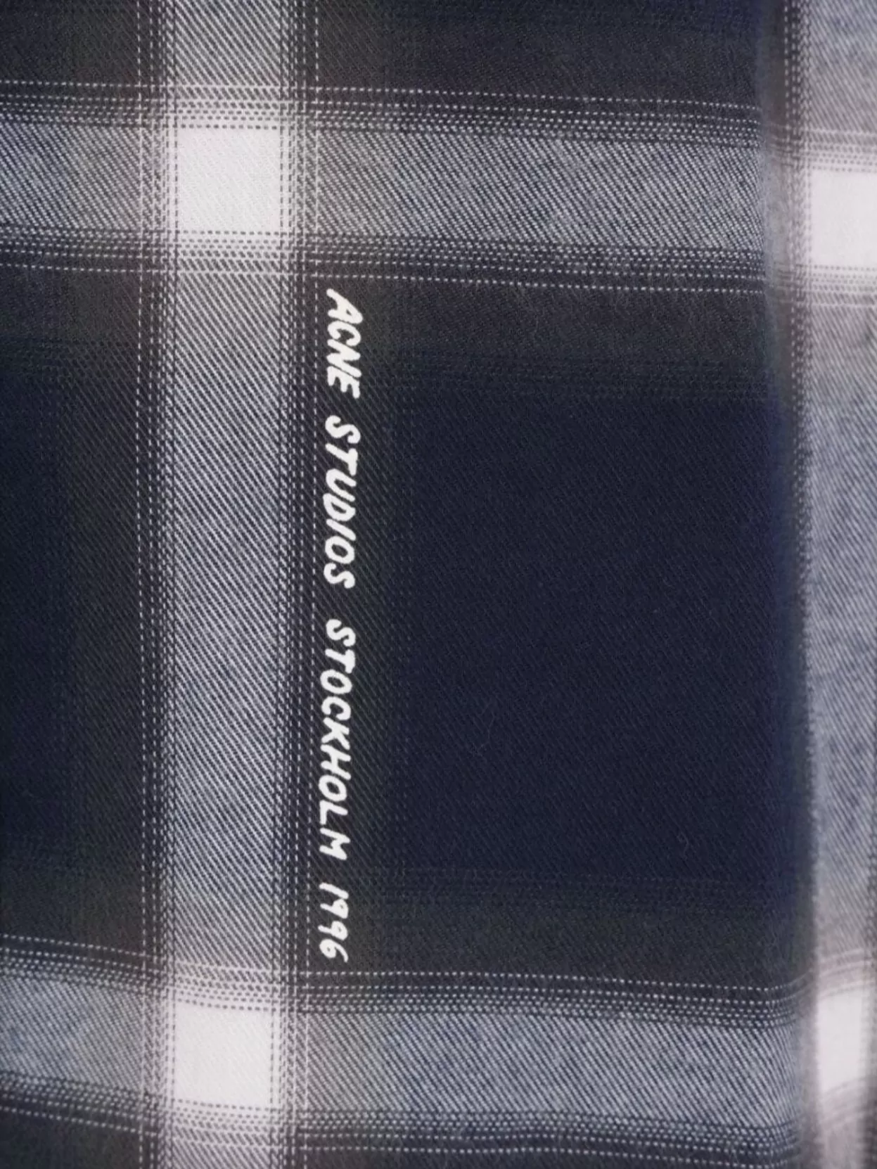 Acne Studios Checked Collared Shirt Cuffed Sleeves