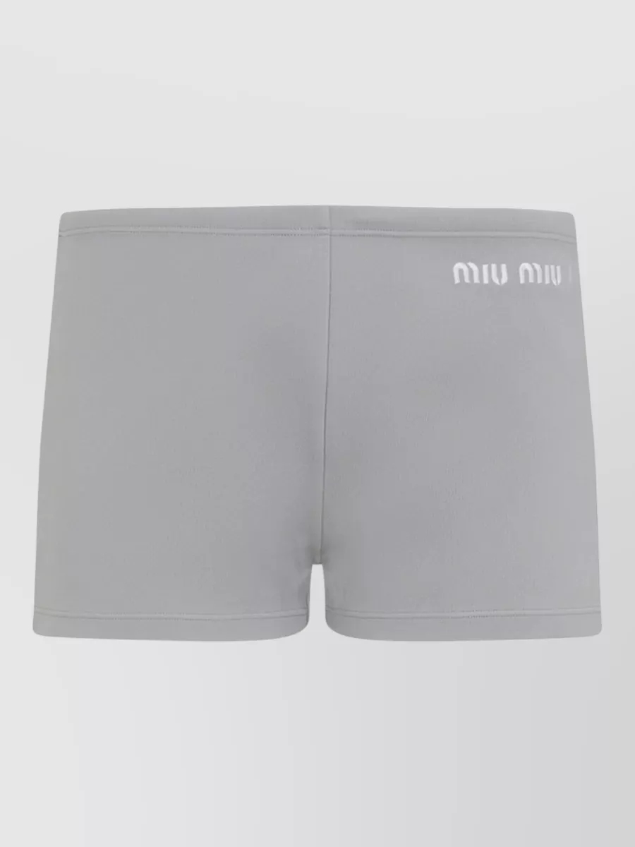 Miu Miu low-rise striped short shorts