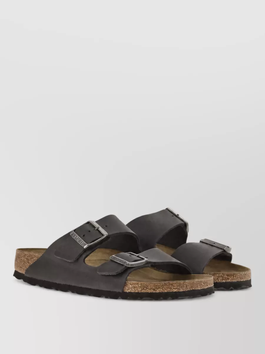 Birkenstock leather slide sandals