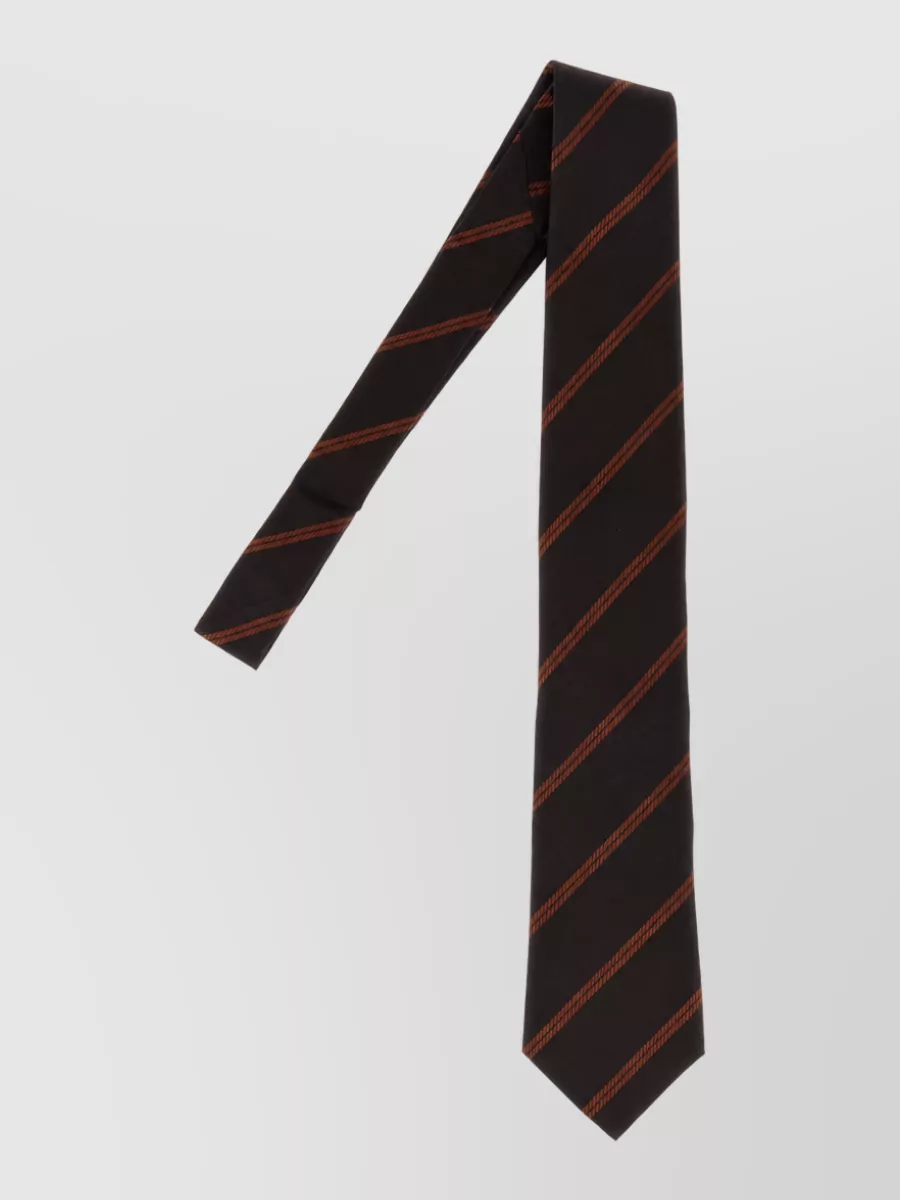 Brunello Cucinelli embroidered silk tie