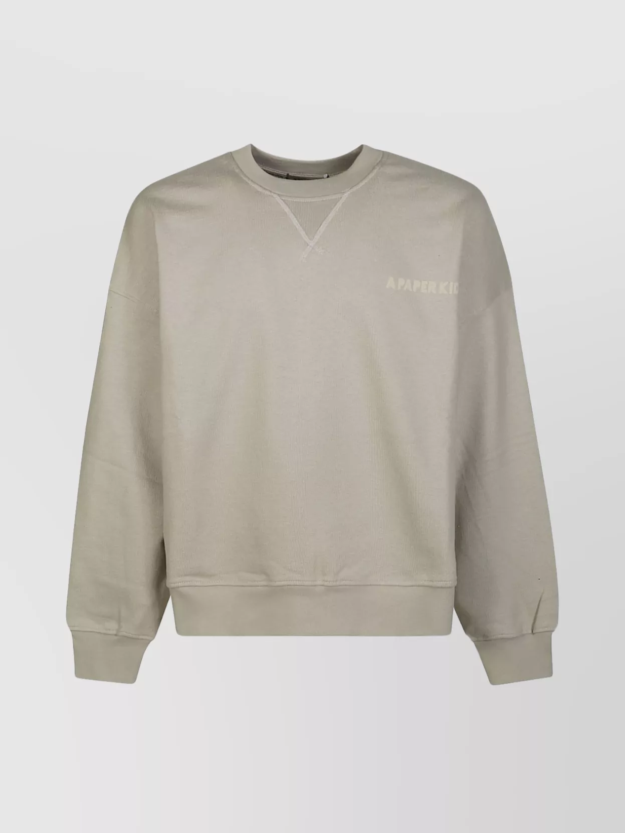 Shop A Paper Kid Logo Crew Neck Sweater With Ribbed Finish