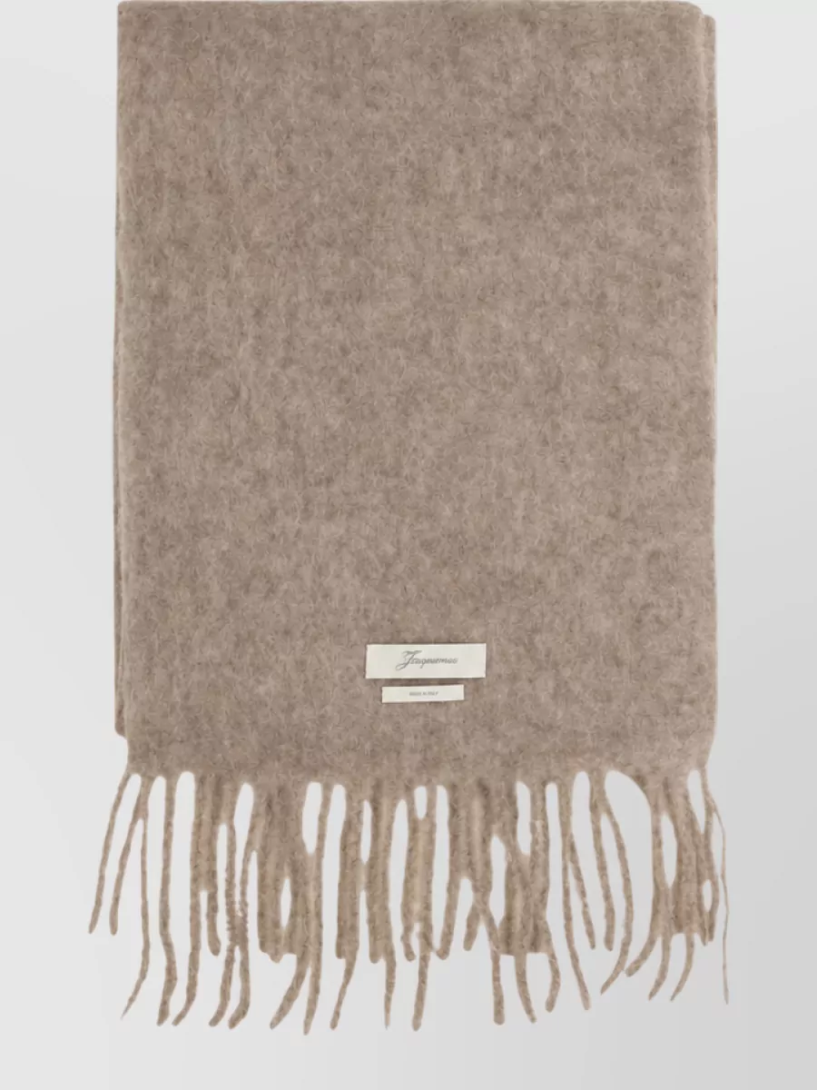 Jacquemus mohair alpaca wool virgin wool scarf