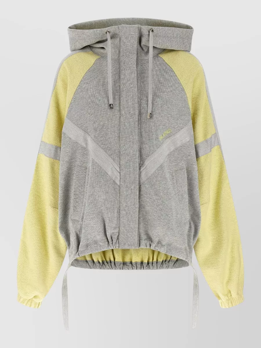 The Attico Cotton hooded bomber jacket