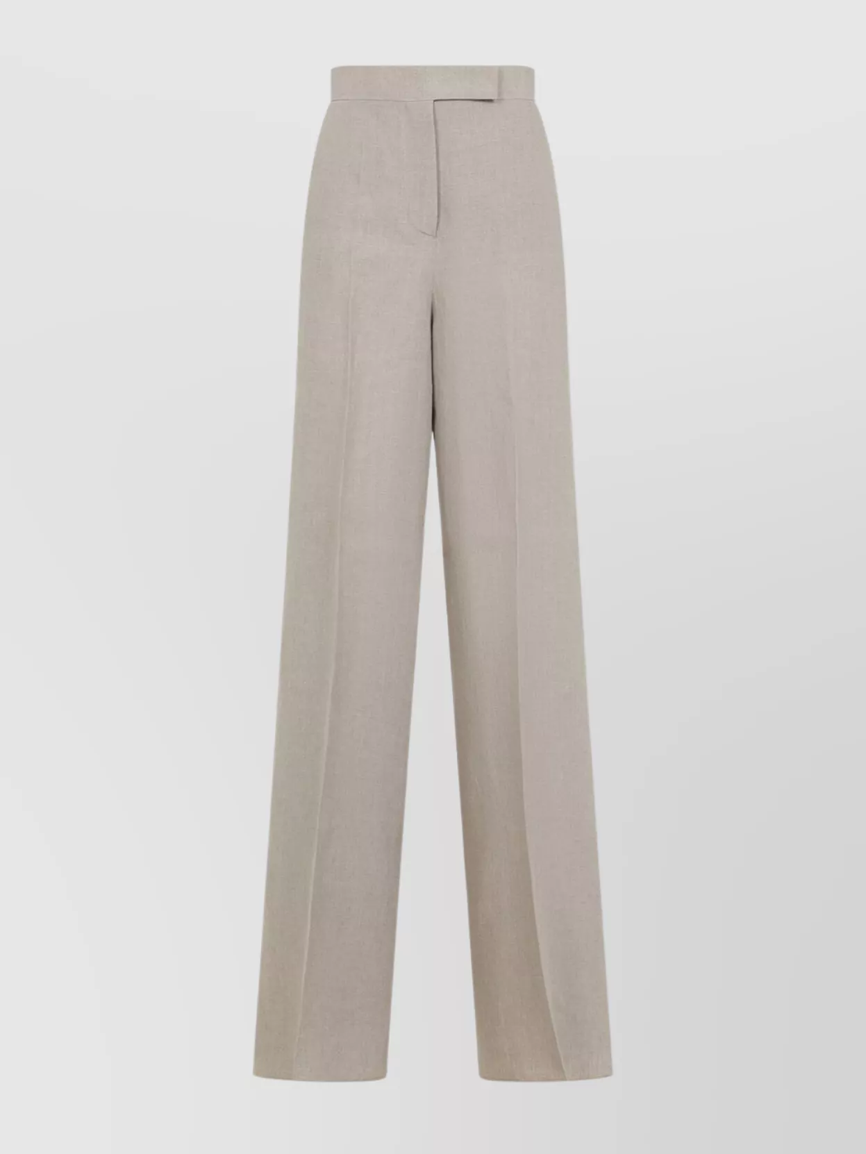 Max Mara Sequoia Linen High-waist Wide Leg Trousers