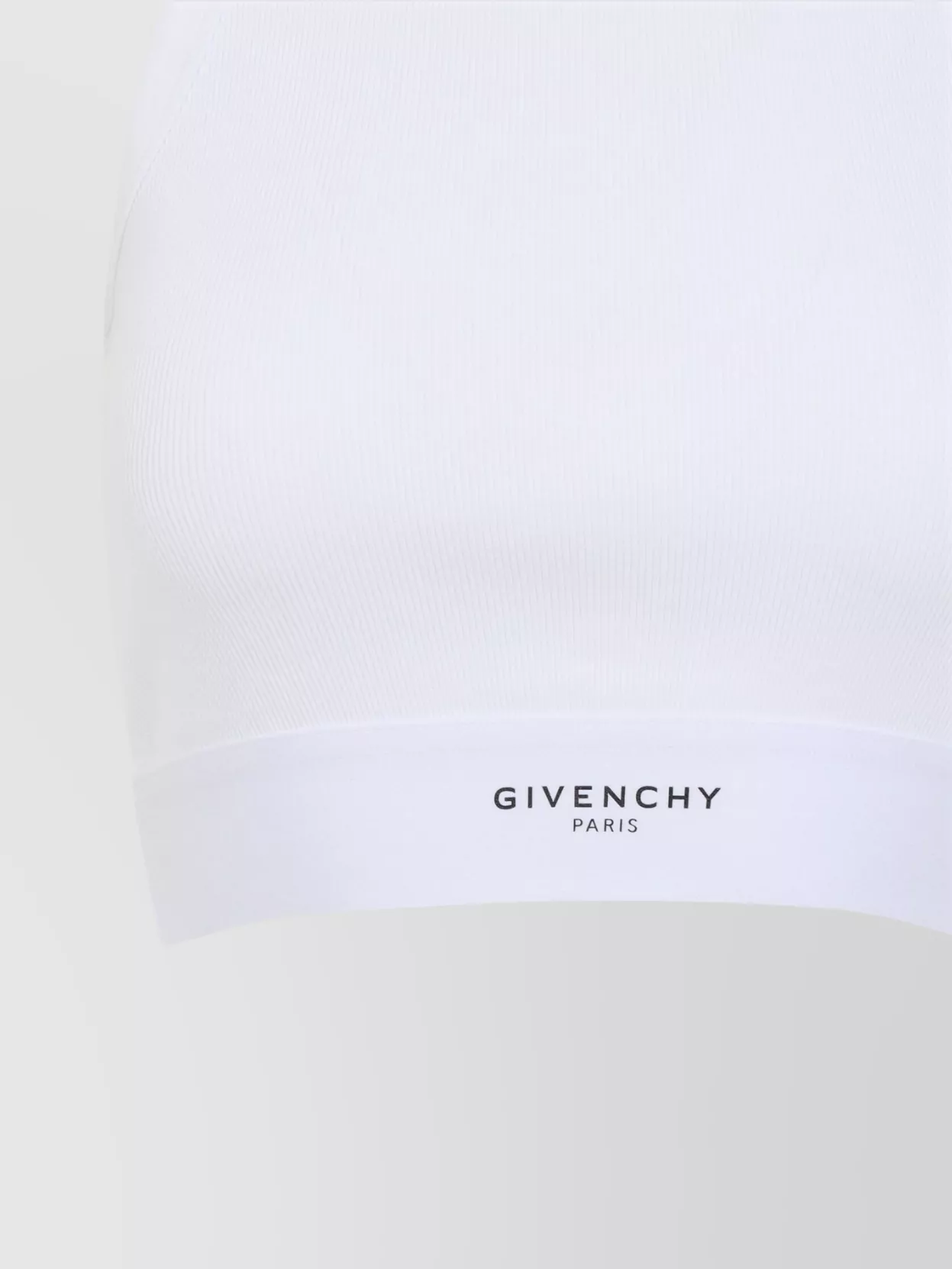 Givenchy Ribbed Sleeveless Cropped Top