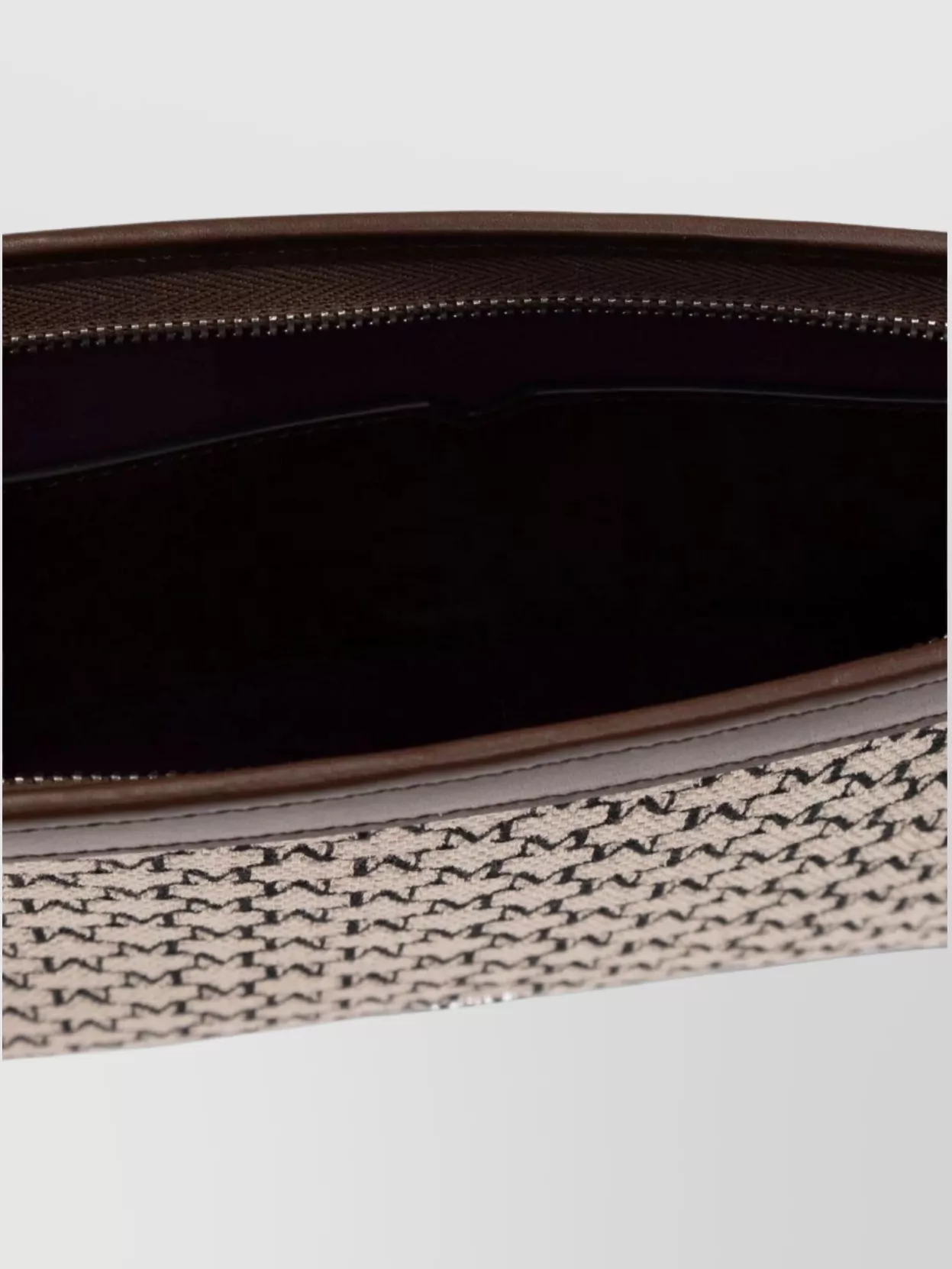 Max Mara Rectangular Leather Clutch Chain Strap