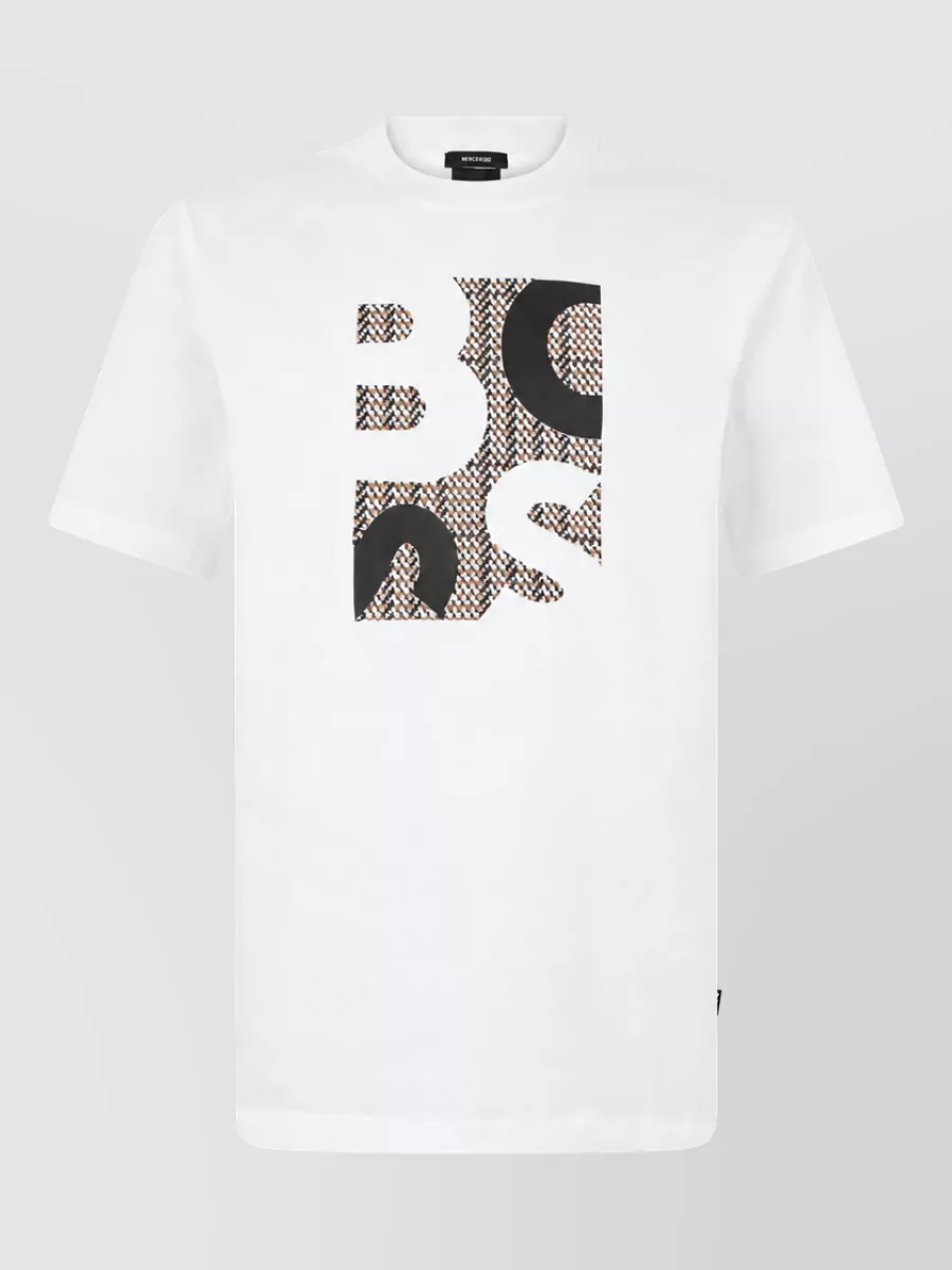 Boss printed cotton t-shirt