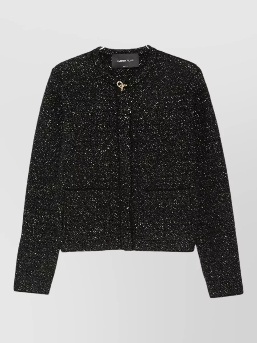 Fabiana Filippi bouclé-knit wool cashmere silk cardigan
