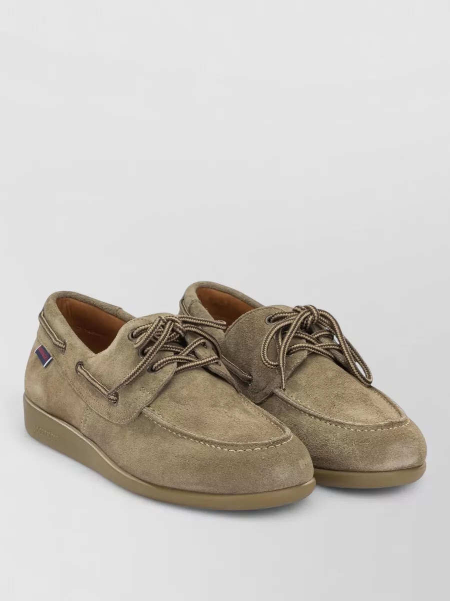 Sebago leather lace-up boat shoes