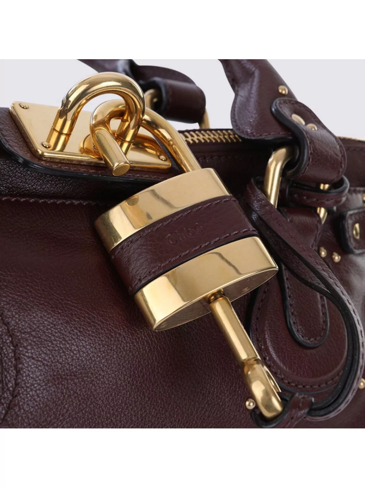 Chloé Chloe Women Chocolate Leather Paddington Shoulder Bag In Brown