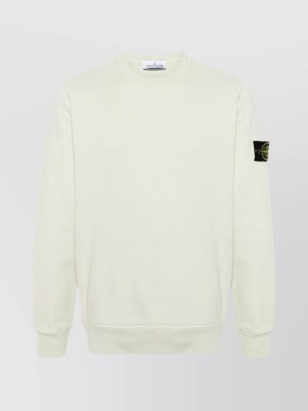 Shop Stone Island Ribbed Crewneck Sweater With Hem Detail In Black