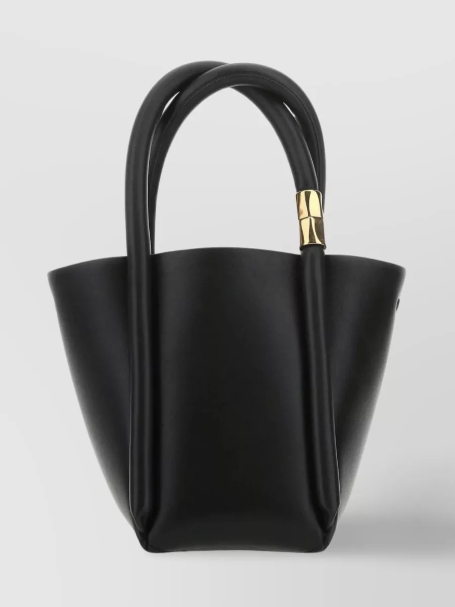 Boyy Lotus 12 Leather Shoulder Bag In Black