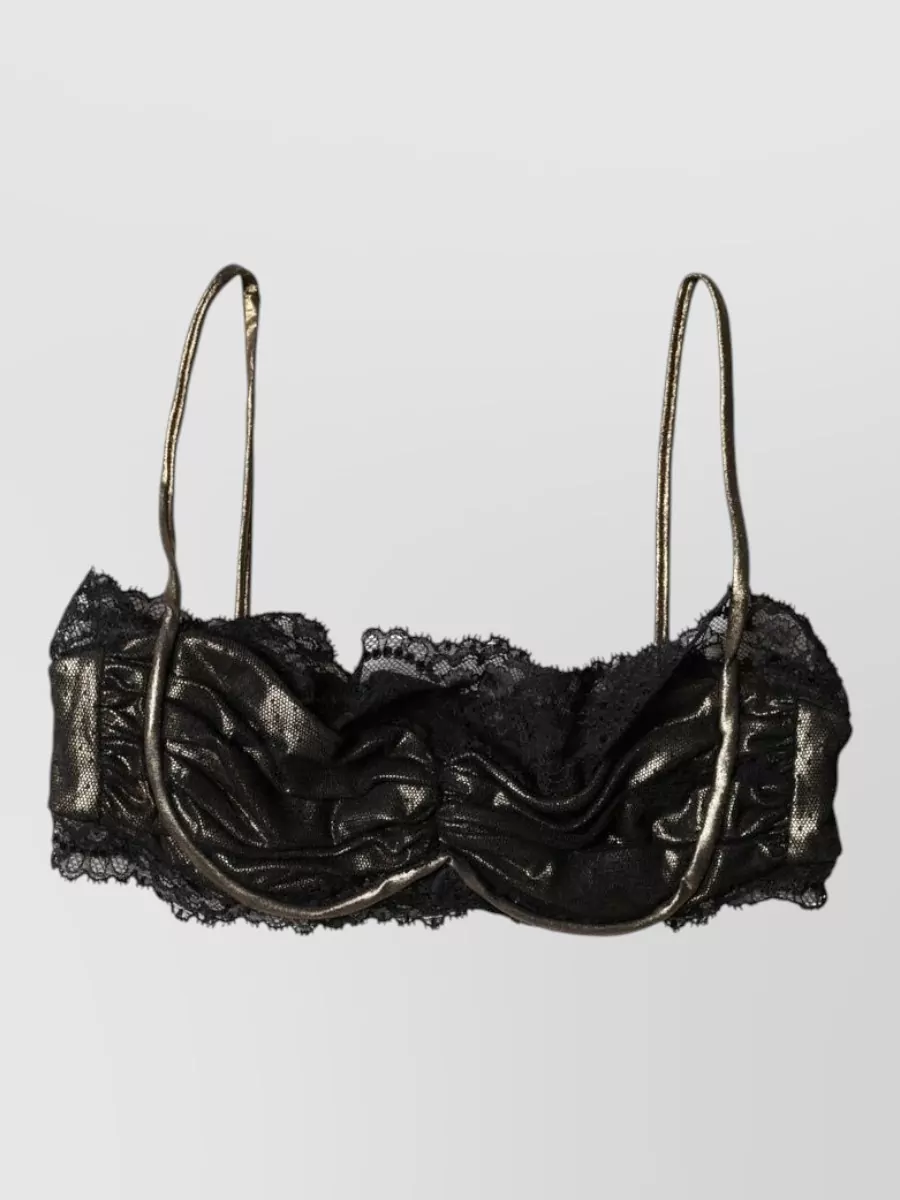 Dolce&Gabbana silk underwired balconette bra