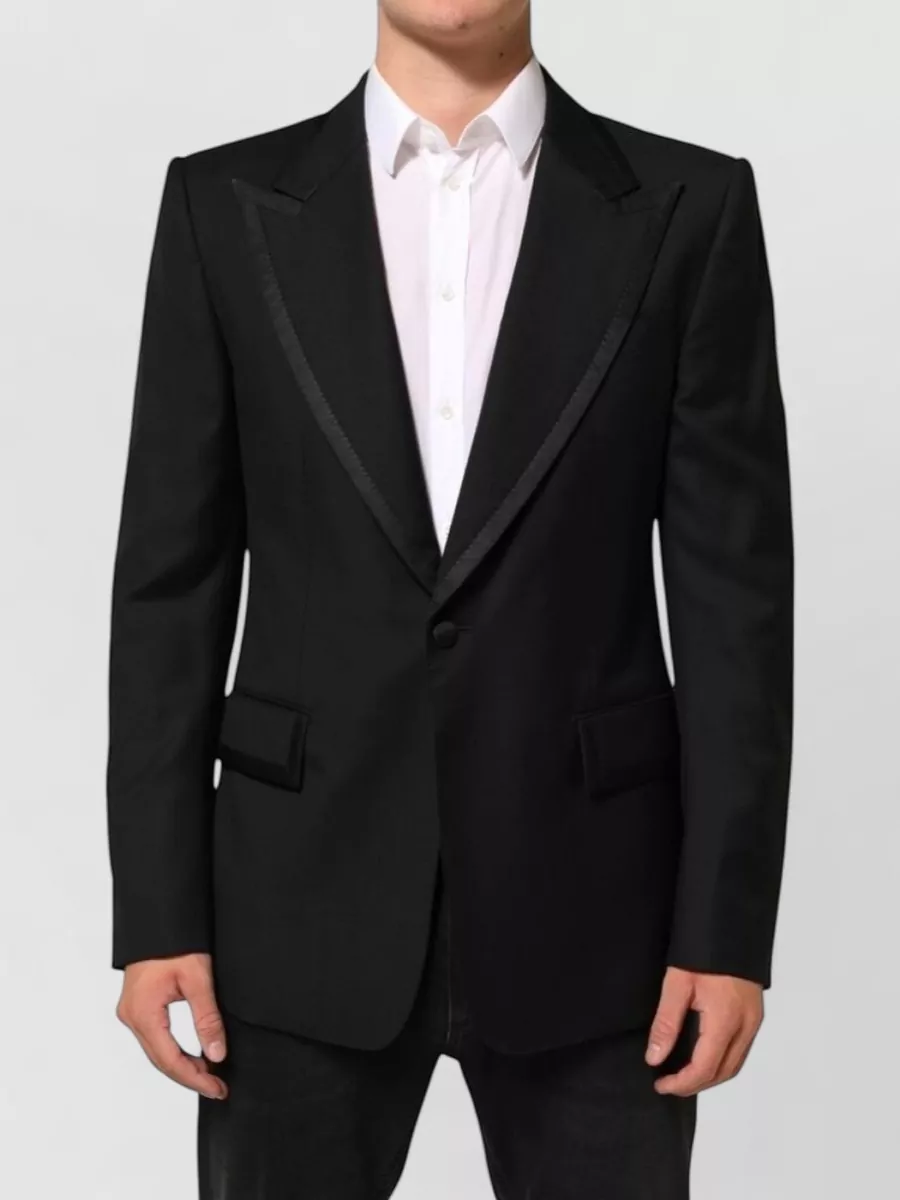 Dolce&Gabbana wool silk single-breasted suit jacket