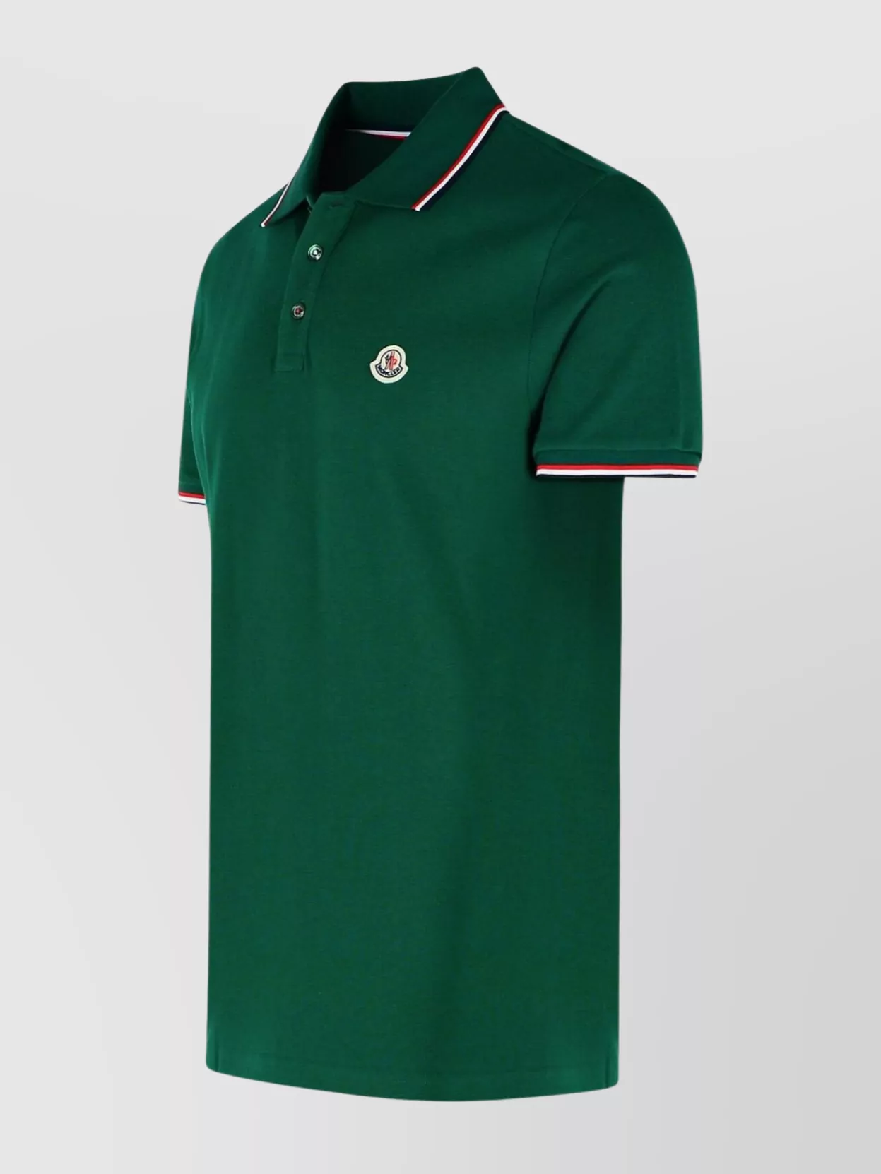 Moncler Cotton Polo Shirt With Polo Collar