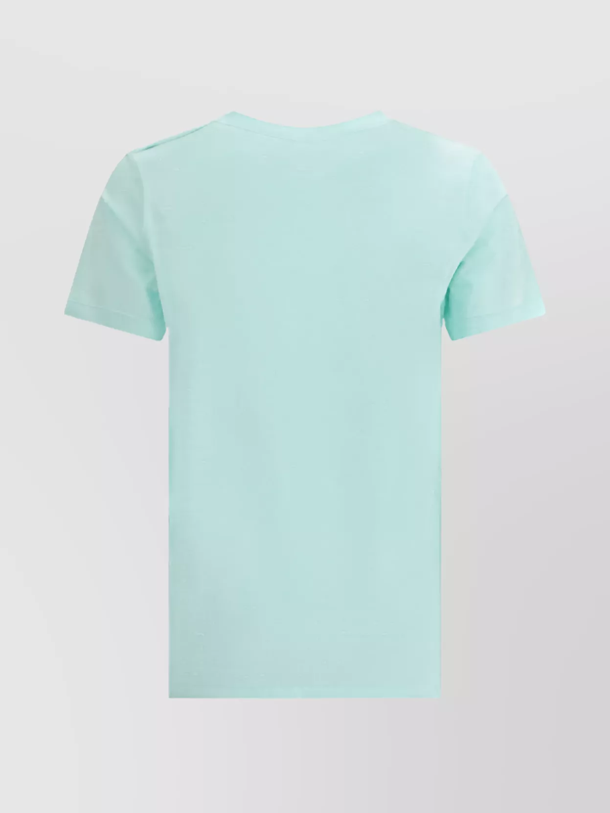 Balmain Logoed Crew Neck T-shirt With Embossed Buttons In Blue