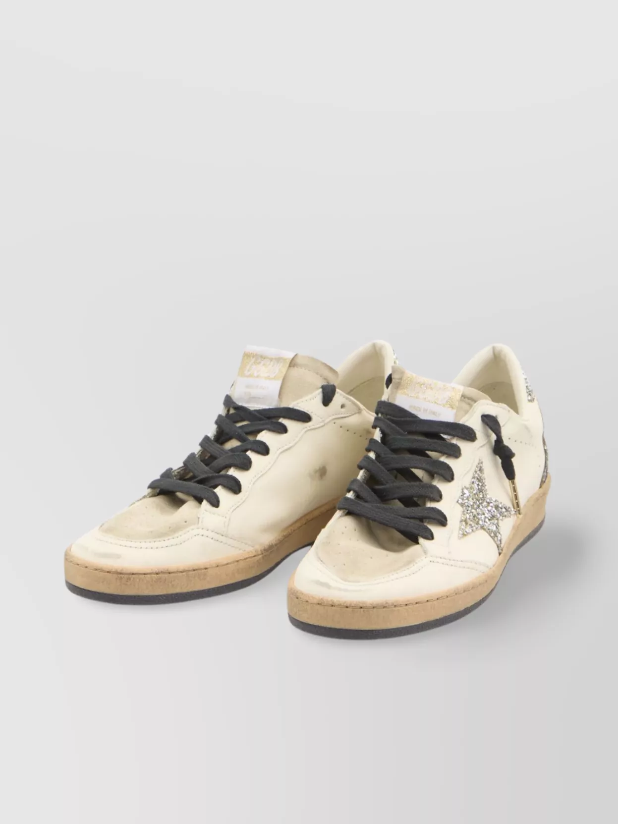 Golden Goose Ball Star Sneakers In Neutral