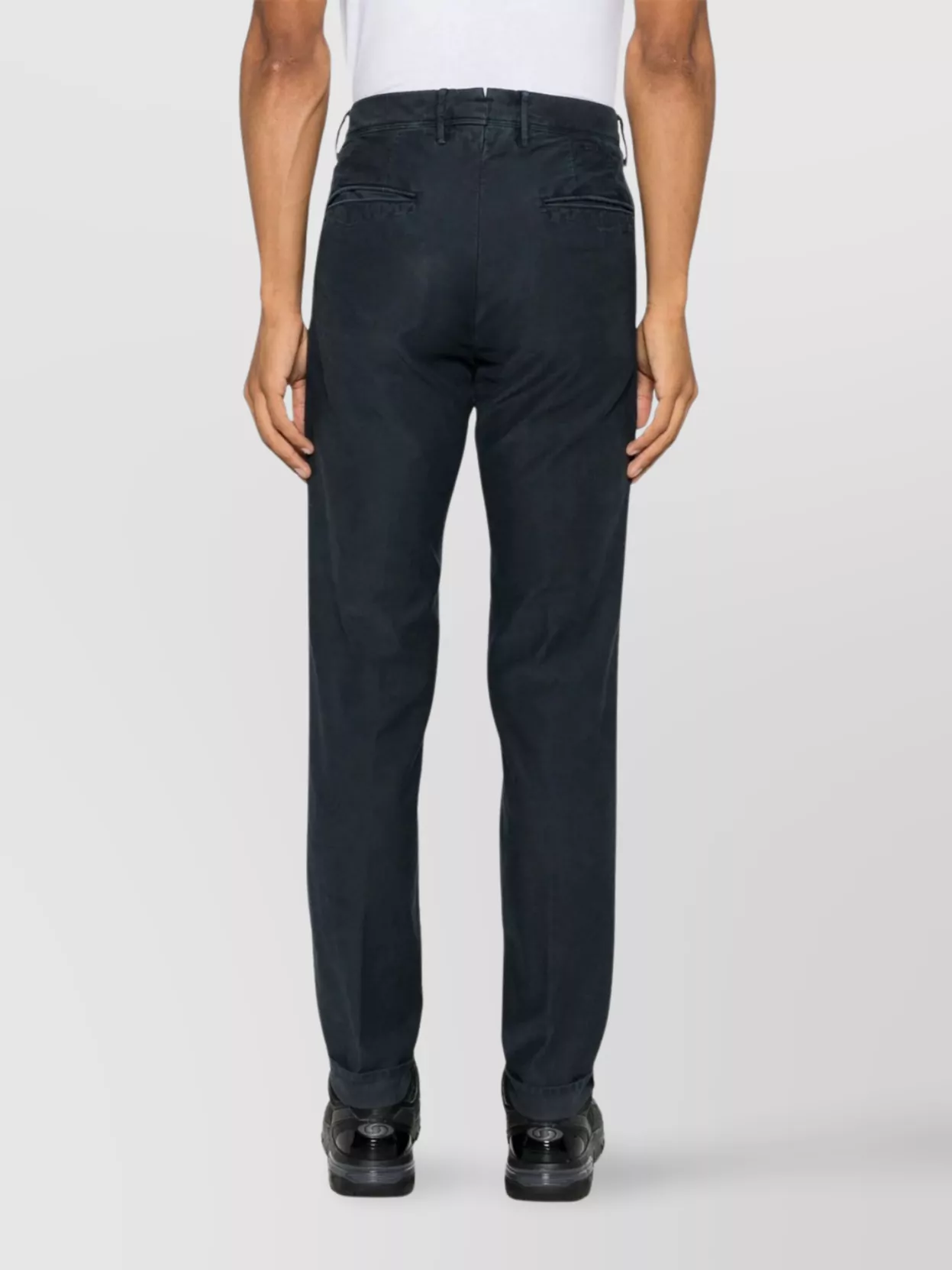 Incotex Trousers With Back Pockets And Belt Loops