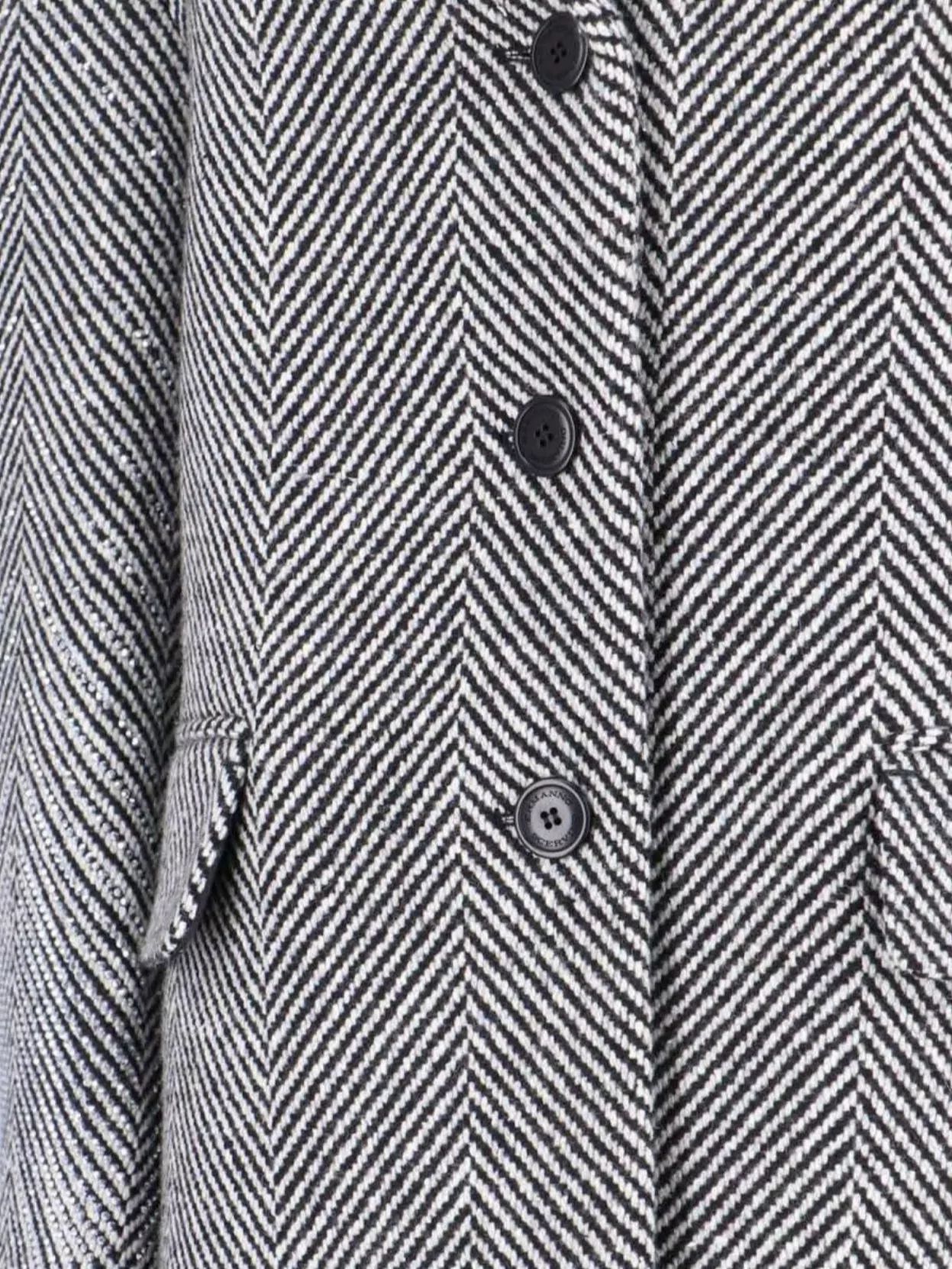 Ermanno Scervino Tailored Herringbone Long Length Jacket