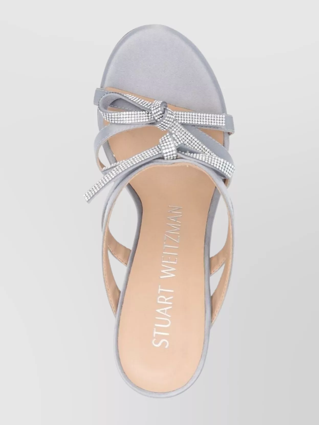 Stuart Weitzman Bow Detail Open Toe Stiletto Mules