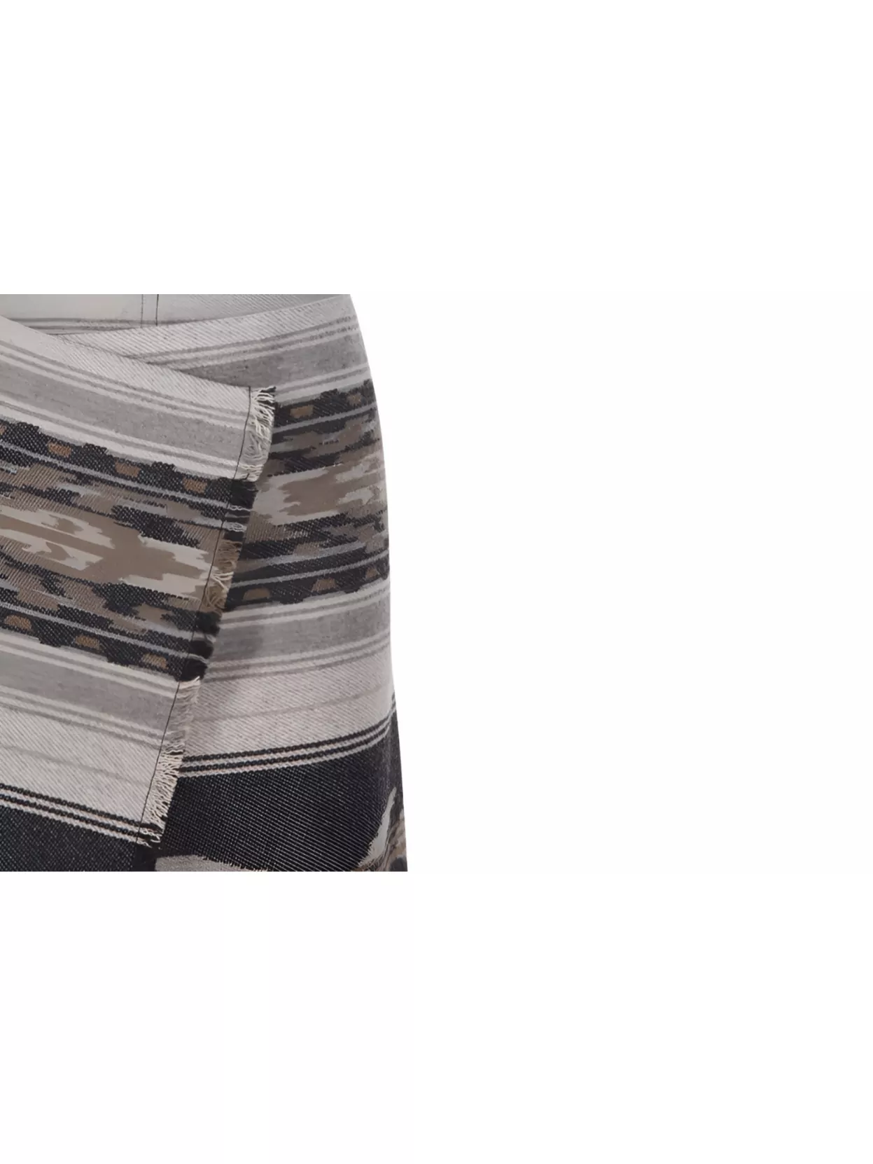 ISABEL MARANT ÉTOILE WRAP MINI SKIRT GEOMETRIC TEXTURED