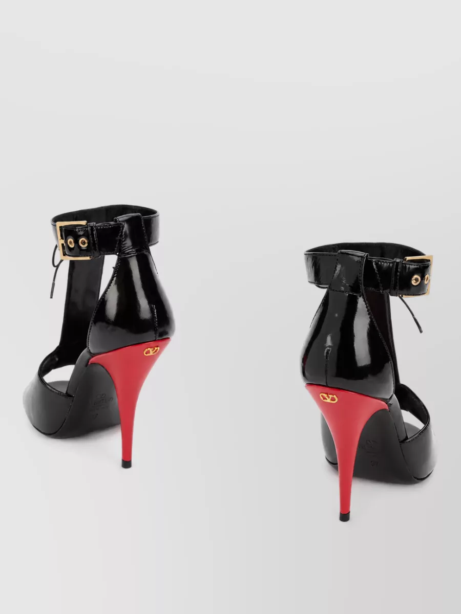 Valentino Garavani Patent Leather Open-Toe Pumps