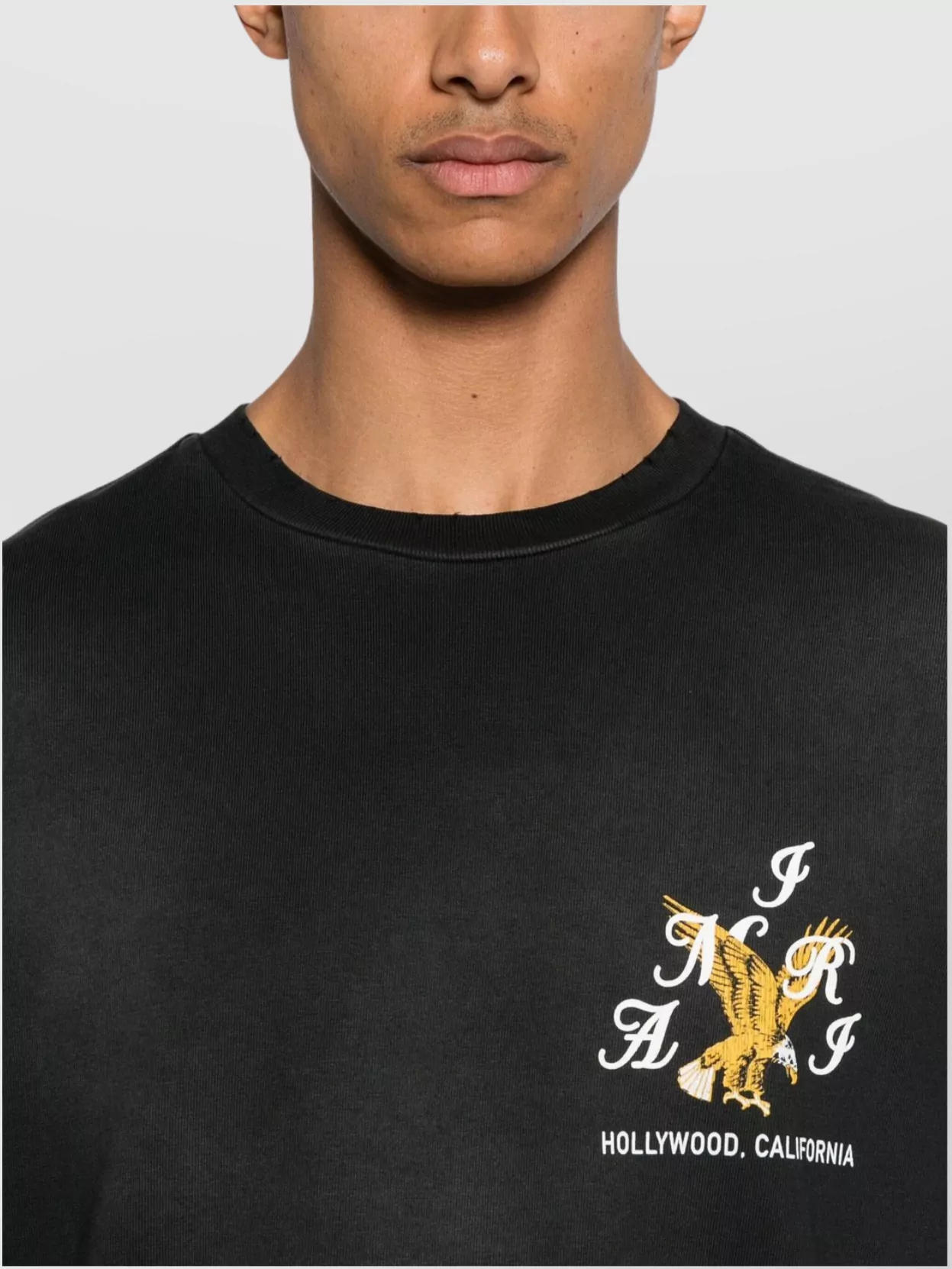 Amiri Eagle Crystal Embellished Oversize Graphic T-shirt