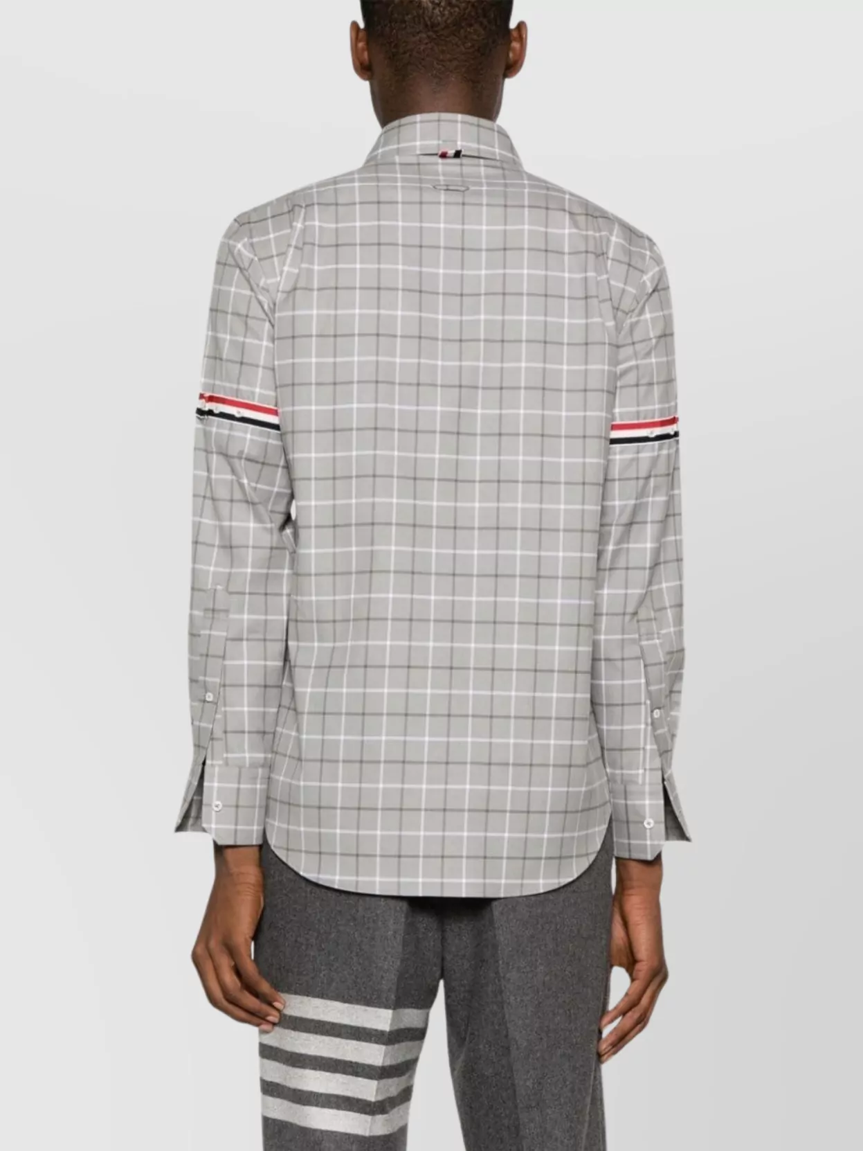 Thom Browne Cotton Checked Shirt Chest Pocket