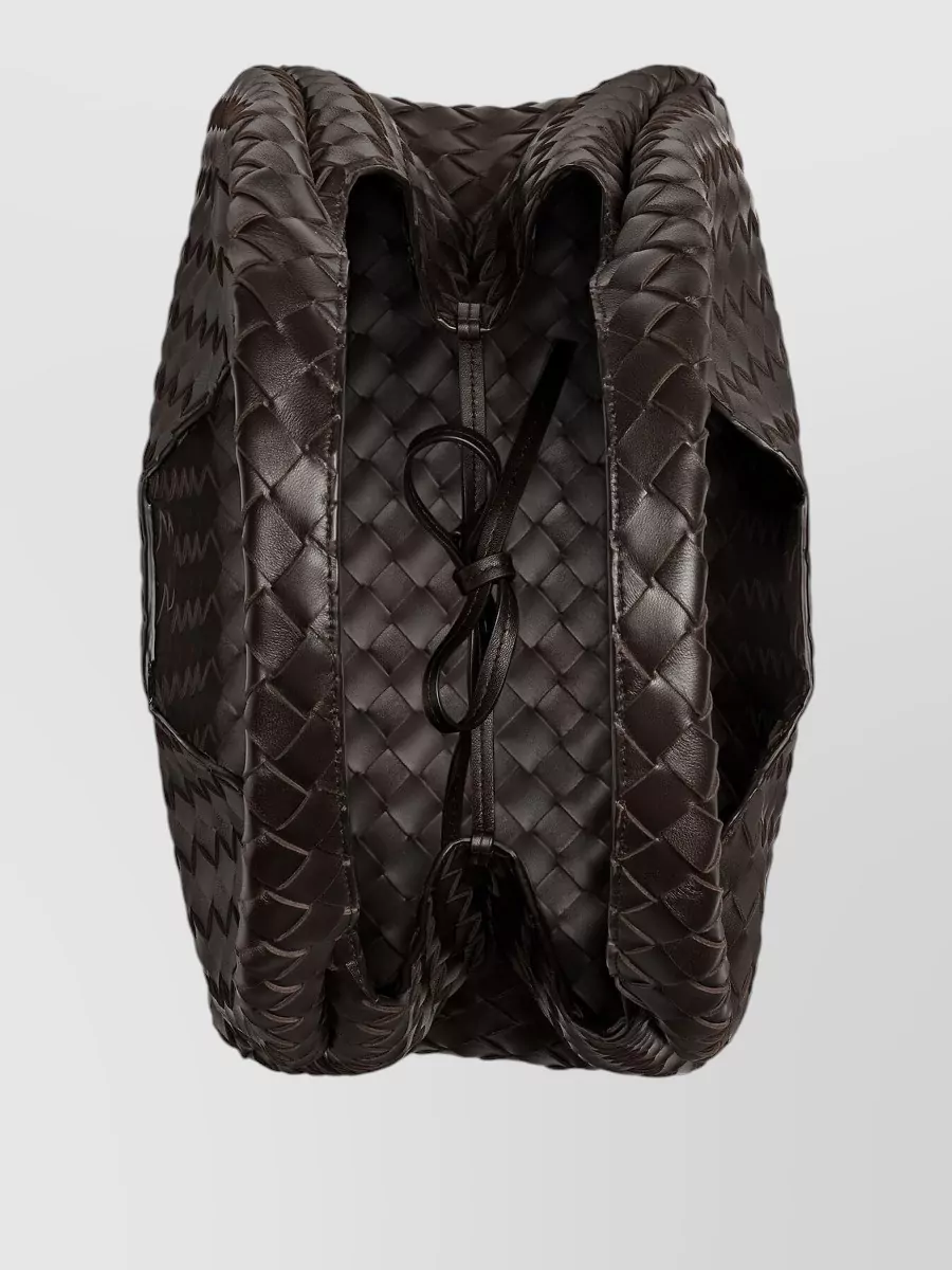 Bottega Veneta Curved Woven Shoulder Bag Top Handle