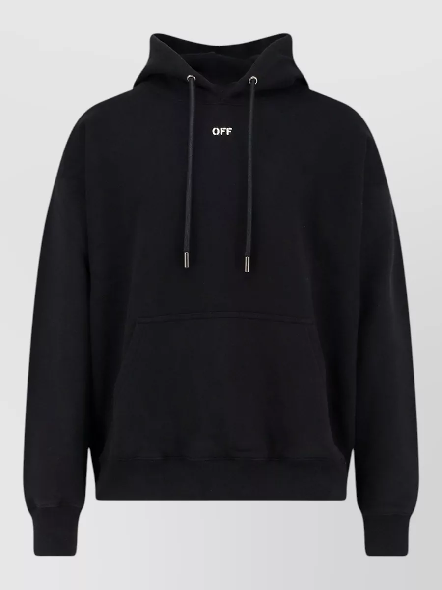 Off-White cotton printed logo hoodie