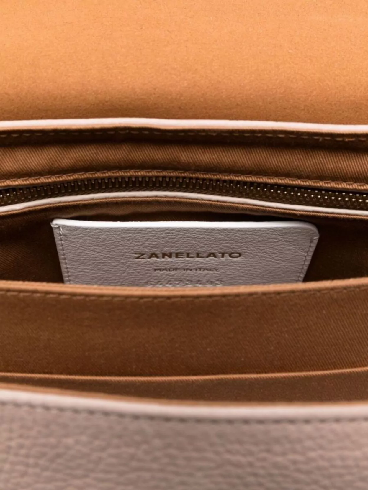 Zanellato Small Suede Leather Shoulder Bag With Studded Detail