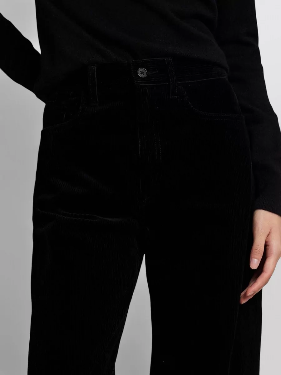 Ralph Lauren High Waist Velvet Trousers Belt Loops