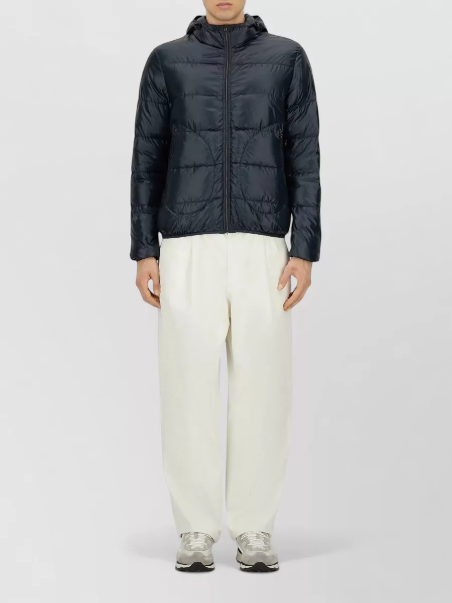 Herno Hooded Quilted Coat Long Sleeves