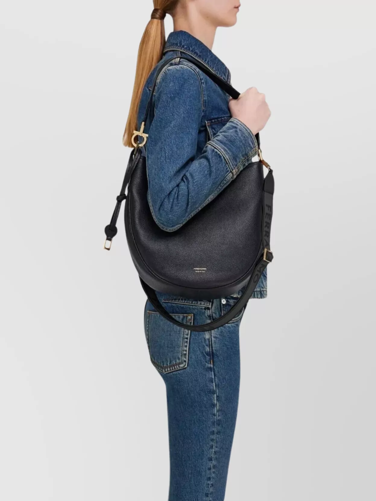 Ferragamo Medium Hobo Bag Adjustable Strap