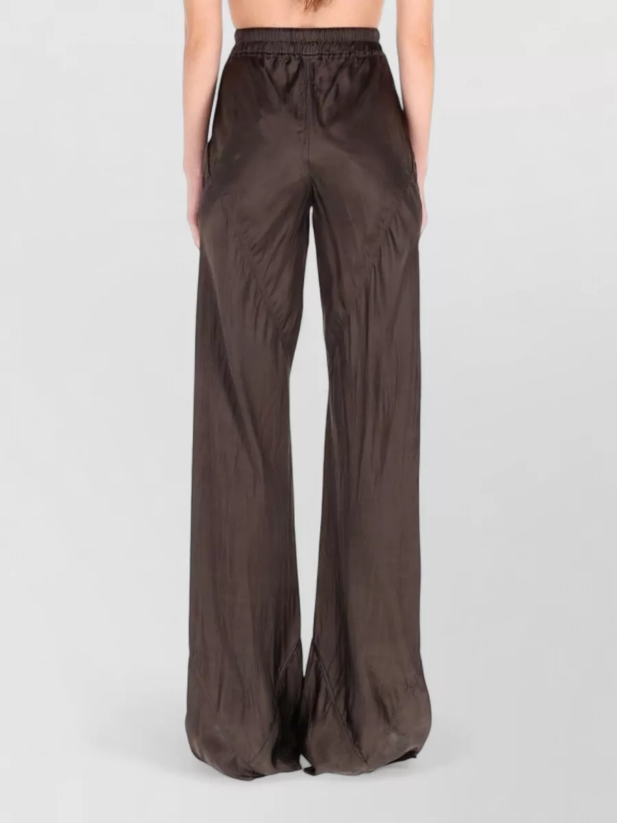 Rick Owens Bias Cut Trousers Wide Leg Design
