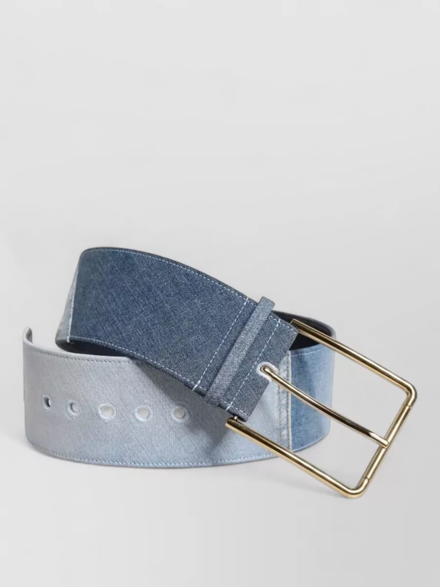 Dolce&Gabbana two tone denim belt